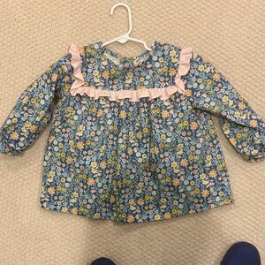 Floral Ruffle Kids Top